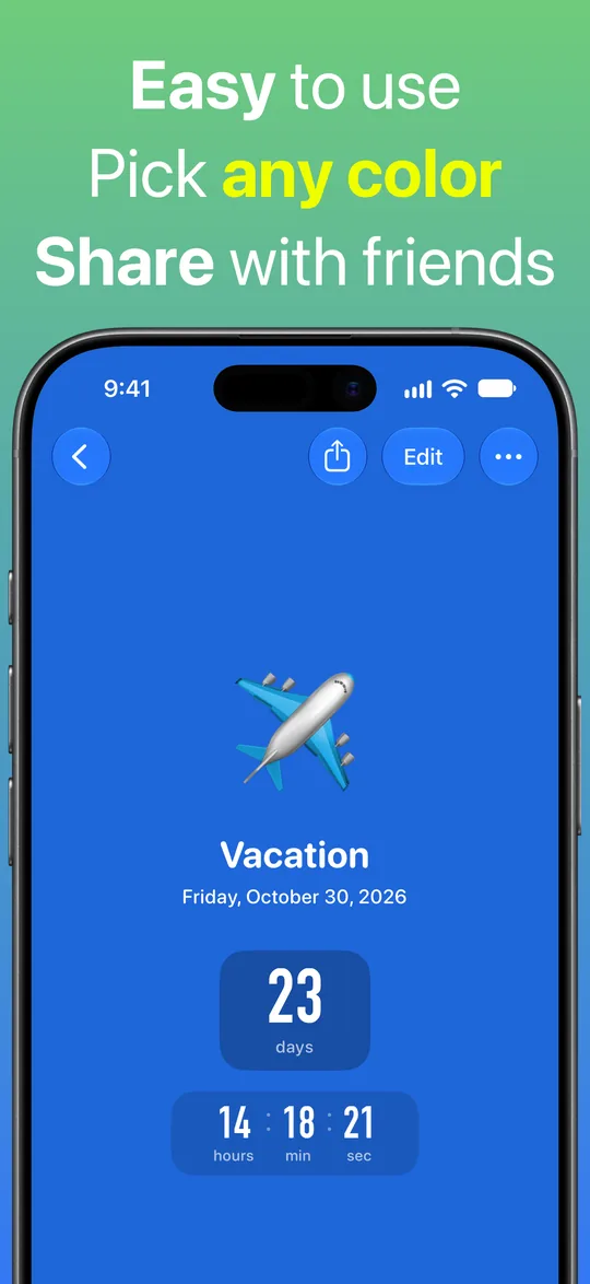 Countdown ng Vacation sa asul na background: 23 araw, 14 na oras, 18 minuto at 21 segundo bago ang Biyernes, Oktubre 30, 2026.