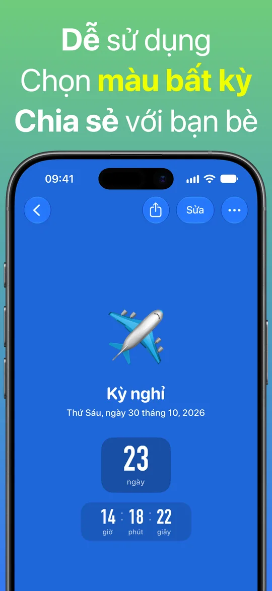 Đếm ngược Kỳ nghỉ trên nền xanh dương: còn 23 ngày 14 giờ 18 phút 22 giây đến Thứ Sáu, ngày 30 tháng 10, 2026.